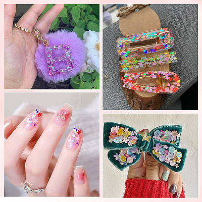 120G 6 Colors Plastic Sequins Beads PVC-TA0001-05A-1