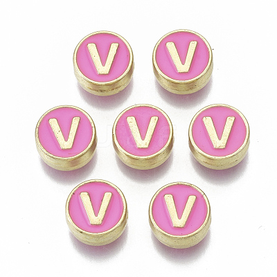 Alloy Enamel Beads X-ENAM-S122-028V-NR-1