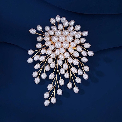 Flower Alloy Brooches for Backpack Clothes LS-PW-WGD48A8-01-1