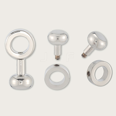5Pcs Brass Zipper Insert Buckles FIND-SP0004-11P-1