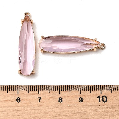 Brass Glass Pendants GLAA-XCP0001-68B-1