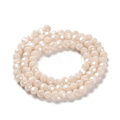 Electroplate Opaque Glass Beads Strands LS-EGLA-A035-P4mm-A05-1
