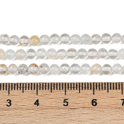 Natural White Topaz Beads Strands G-RM241221-C21-1