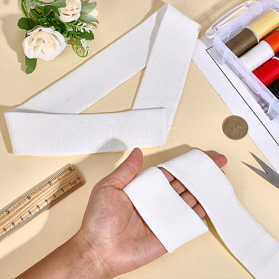 Cotton Elastic Ribbing Fabric for Cuffs DIY-WH0308-804A-1