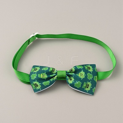 Adjustable Cloth Pet Bow Ties AJEW-WH0258-563A-1