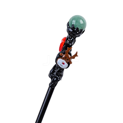 Christmas Theme Natural Aventurine Ball Magic Wand PW-WGFF114-03-1