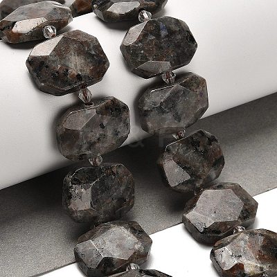 Natural Fluorescent Syenite Rock(Glow under UV Light) Beads Strands G-H078-B11-01-1