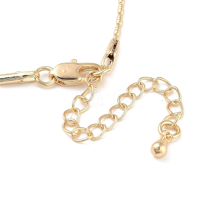 Brass Column Link Chain Necklaces NJEW-Q344-02G-1