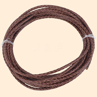 5 Yards Braided Leather Cord WL-CL0001-02B-1