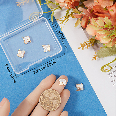 6Pcs Natural Sea Shell Cloud Charms KK-BBC00014-93-1