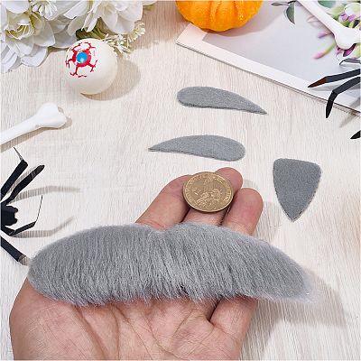 2 Bags Fibre Gnome Beard Costume Beard DIY-GF0011-80-1