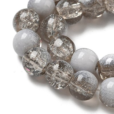 Crackle Glass Beads Strands GLAA-U001-8mm-06-1