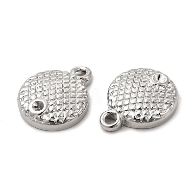 Non-Tarnish 304 Stainless Steel Pendant Rhinestone Settings STAS-F290-09P-1