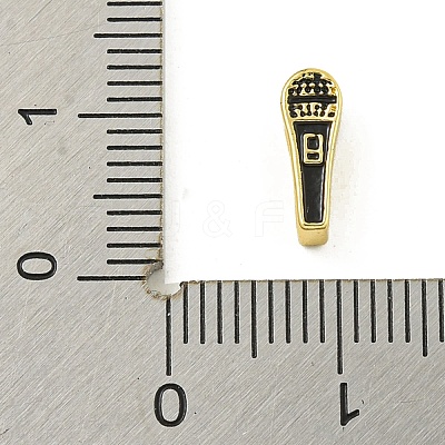 Rack Plating Brass Enamel Beads KK-U029-22G-02-1