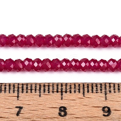 Lab Grown Red Corundum Beads Strands G-G106-A45-06-1