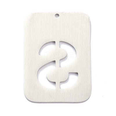 Non-Tarnish 304 Stainless Steel Pendants STAS-K216-49S-P-1