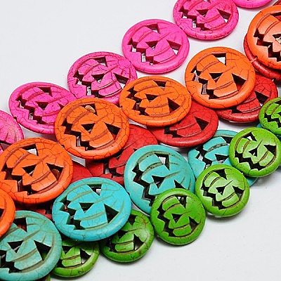 Synthetic Turquoise Beads Strands TURQ-G115-30mm-M-1