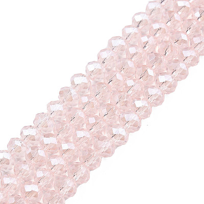 Electroplate Glass Beads Strands EGLA-A034-T6mm-A03-1