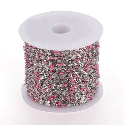 Handmade 304 Stainless Steel Dapped Chains CHS-D026-16N-P-1