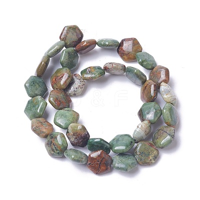 Natural Green Opal Beads Strands G-F607-02-1