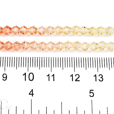 Gradient Color Baking Paint Glass Bead Strands X1-DGLA-A039-T6mm-A013-1