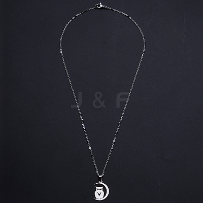 Non-Tarnish 201 Stainless Steel Pendants Necklaces LS-NJEW-S105-JN707-45-1-1