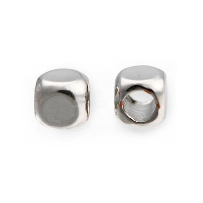 Rack Plating Brass Spacer Beads KK-F801-11-P-1
