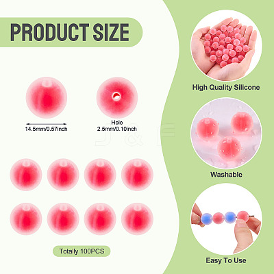 Silicone Beads SIL-TAC0013-16F-1