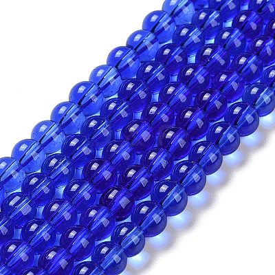 Glass Round Bead Strands GLAA-I028-6mm-07-1