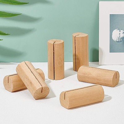 20Pcs Pine Wood Cards Display Holder ODIS-OC0001-59-1
