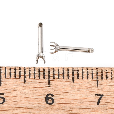 304 Stainless Steel Stud Earring Findings STAS-B091-02B-01P-1