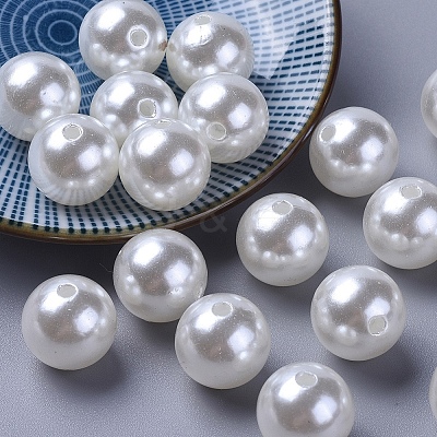 Imitation Pearl Acrylic Beads PL614-22-1