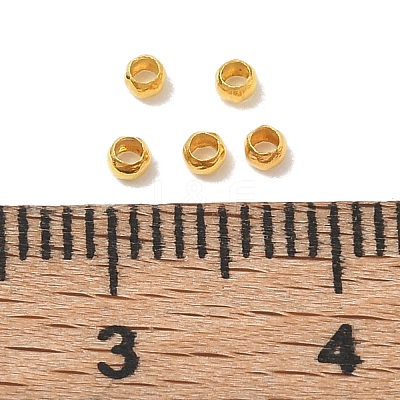 Brass Crimp Beads KK-L019-G-1