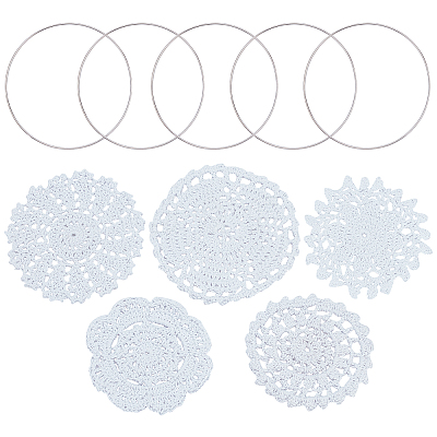 Cup Mat Cotton Coaster AJEW-GF0002-10-1