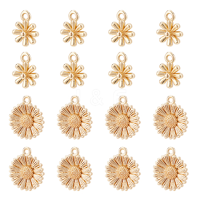 16Pcs 2 Style Brass Charms KK-AR0002-43-1
