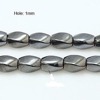 Non-Magnetic Synthetic Hematite Beads Strands G-E001-4-9x6mm-1