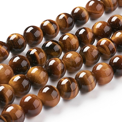 Natural Tiger Eye Beads Strands Z0RQS015-1