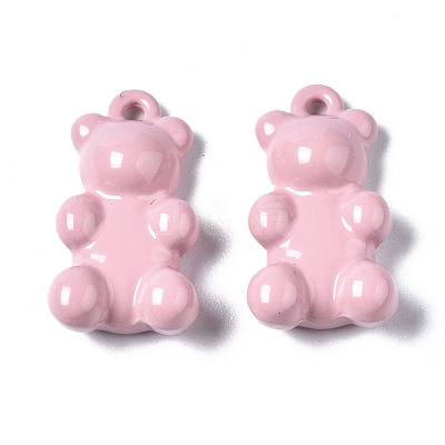 Spray Painted Alloy Pendants X-PALLOY-Q436-001D-NR-1