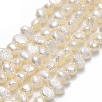 Natural Cultured Freshwater Pearl Beads Strands PEAR-A005-07E-1