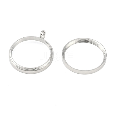 304 Stainless Stee Locket Pendants STAS-S132-16P-04-1
