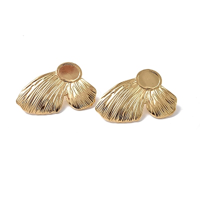 Ion Plating(IP) 304 Stainless Steel Stud Earring Findings STAS-F286-06A-G-1