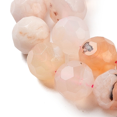 Natural Cherry Blossom Agate Beads Strands G-C150-B04-02-1