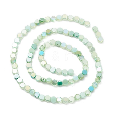 Gradient Color Electroplate Glass Bead Strands GLAA-E042-03D-1