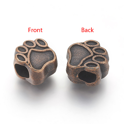 Tibetan Style European Beads MPDL-6160-R-NR-1