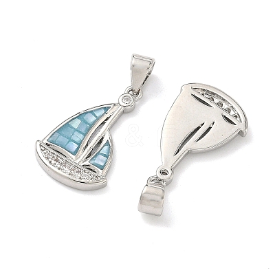 Brass Enamel Pendants KK-H534-05P-1