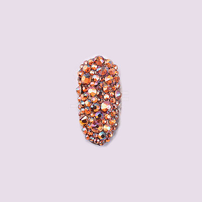 Glass Rhinestone Flat Back Cabochons RGLA-S002-12SS-44-1