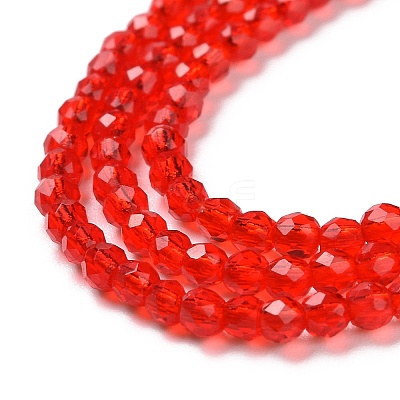Transparent Glass Beads Strands LS-GLAA-H021-04-25-1