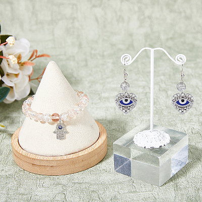 32Pcs 8 Style Evil Eye Alloy Enamel Pendants PALLOY-DC0001-24-1