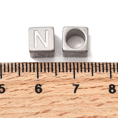 304 Stainless Steel European Beads STAS-D382-02N-P-1