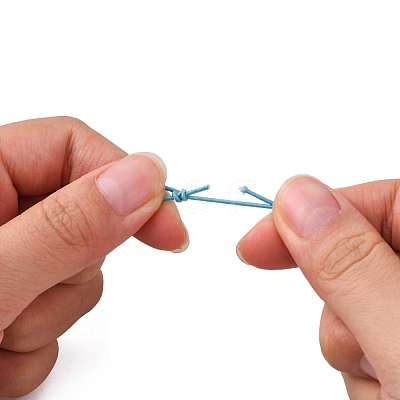 Adjustable Elastic Cord Bracelet Making AJEW-JB00008-1